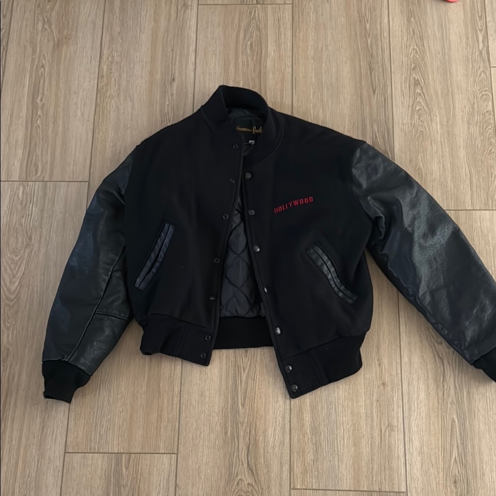 Vintage Leather Letterman Jacket